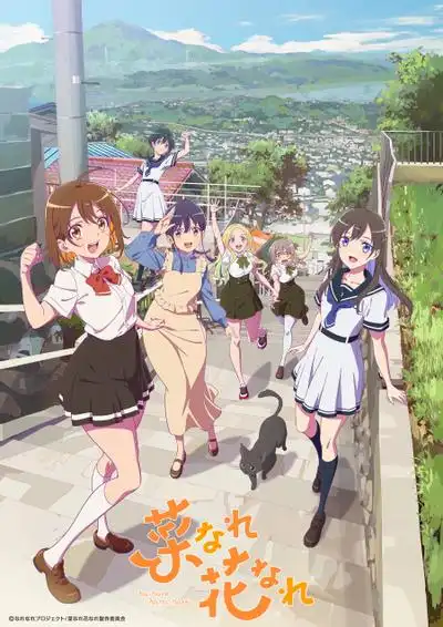 少女如草花绽放